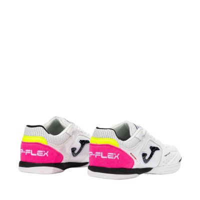 9. Joma Top Flex 2532 Indoor football boots white and black TOPW2532IN