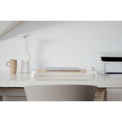 6. Modern LED desk lamp Activejet FUTURE white with built-in rechargeable battery