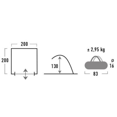 4. High Peak Calida 80 Beach Tent 10138