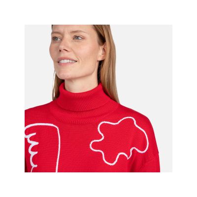 8. Rossignol W Jcc Roll Neck Sweater Red