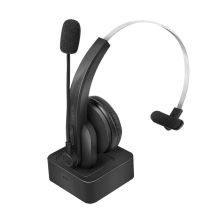 LogiLink BT0059 Headphones/Headset Wireless Headband Office/Call Center Bluetooth Charging Stand Black