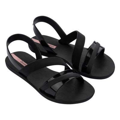 Ipanema Vibrant women's sandals shoes, fashionable and comfortable, black