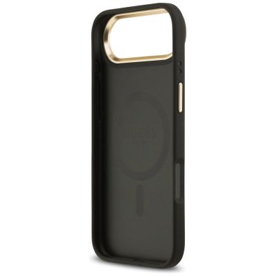 7. Guess Grained Strass Logo MagSafe case for iPhone Air - black