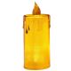 36. DECORATIVE CANDLE 8 CM AMBER WARM WHITE 1 LED