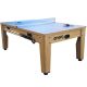 8. 4-IN-1 MULTIGAMING TABLE BILLIARDS TABLE TENNIS HOOK-UP DINING TABLE 214x121.6x81.3CM WOODEN ENERO