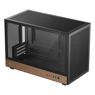 13. DeepCool CH260 WOOD Micro Tower Black, Wood
