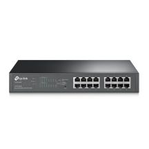 TP-Link TL-SG1016PE Managed Network Switch L2 Gigabit Ethernet (10/100/1000) PoE Support Black