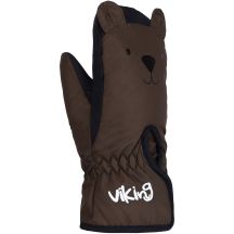 Rękawice zimowe dziecięce VIKING Minnis Kids jednopalczaste z membraną brązowe   3