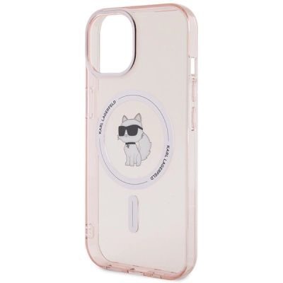 6. Karl Lagerfeld IML Choupette MagSafe case for iPhone 15 - pink
