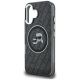 6. Karl Lagerfeld IML Glitter Karl & Choupette Heads Logo MagSafe Case for iPhone 16 - Black