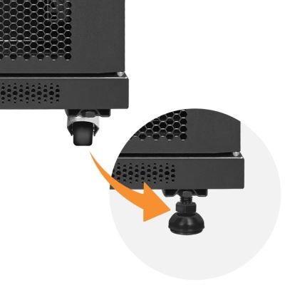 4. QOLTEC RACK CABINET 19" | 15U | 600X855X600 | TEMPERED DOOR