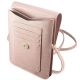 4. Guess Saffiano Script Phone Bag - Pink