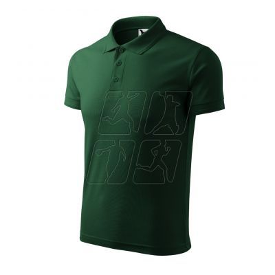 Malfini Pique Polo M MLI-203D3 dark green polo shirt