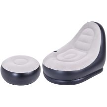 DELUXE INFLATABLE CHAIR WITH FOOTREST 125x100x85CM 22321