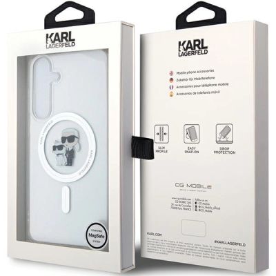 8. Karl Lagerfeld IML Karl&Choupette MagSafe case for Samsung Galaxy S24 - transparent