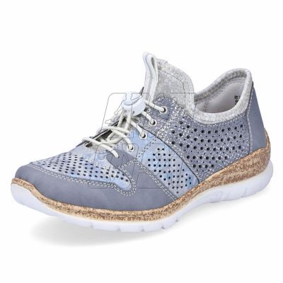 13. Rieker W N4255-12 openwork sports shoes blue