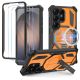 Tech-Protect MagBlast MagSafe Case + Tempered Glass 2-Pack for Samsung Galaxy S26 Ultra - Black and Orange