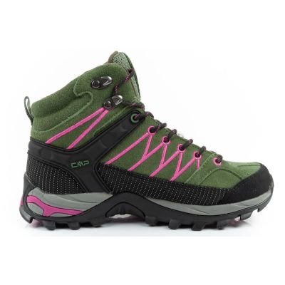 4. CMP Rigel women's trekking shoes leather durable waterproof ankle boots green