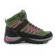 4. CMP Rigel women's trekking shoes leather durable waterproof ankle boots green