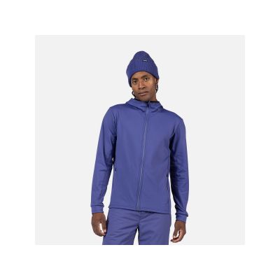 2. ROSSIGNOL Men's Mid Layer Stretch Hoodie Blue