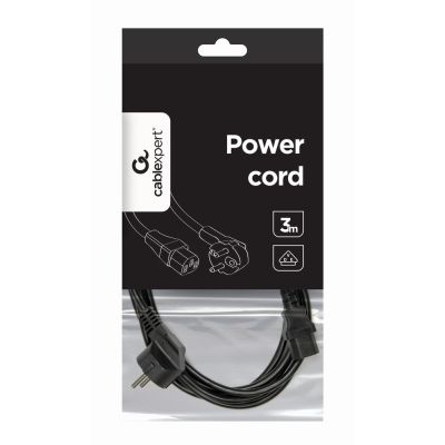 4. GEMBIRD PC-186-VDE-3M cable (C13 / IEC C13 / IEC 320 C13 - Schuko; 3m; black)