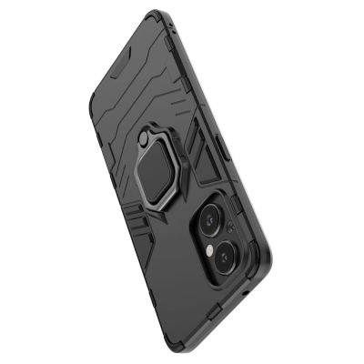 7. Ring Armor tough hybrid case cover + magnetic holder for OnePlus Nord N20 5G black