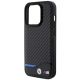 6. BMW Leather Carbon case for iPhone 15 Pro - black