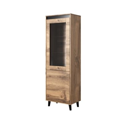 NORD display cabinet 60x38x182.5 oak wotan/anthracite