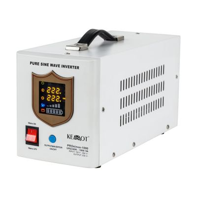 4. KEMOT PROsinus-1000 emergency power supply, pure sine wave converter with charging function 12V 230V 1000VA/700W