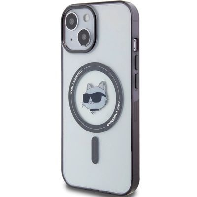 2. Karl Lagerfeld KLHMP15MHCHNOTK iPhone 15 Plus 6.7" transparent hardcase IML Choupette`s Head MagSafe