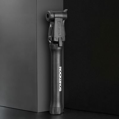6. ROCKBROS TM-1701P 80 PSI Mini Bicycle Pump for Presta and Schrader Valves - Black