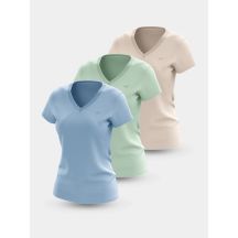 Women's T-shirt (SET OF 3 T-SHIRTS) 4F 4FWSS25TTSHF3098-90S