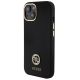 2. Guess Silicone Logo Strass 4G Case for iPhone 15 - Black