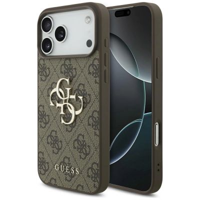 Guess 4G Big Logo Case for iPhone 17 Pro Max - Brown