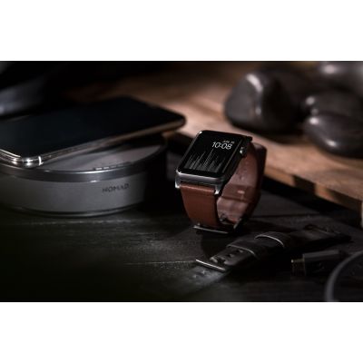 28. Nomad NM1A4RBM00 Smart Personal Accessory Band Brown Leather