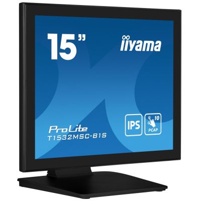 4. iiyama ProLite T1532MSC-B1S computer monitor 38.1 cm (15") 1024 x 768 px XGA LCD Touchscreen Black