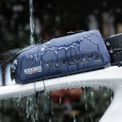 3. Rockbros ROAD TO SKY AS-142 Waterproof Frame Bag 1L - Blue