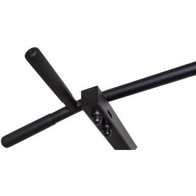 21. WOODEN AND METAL GYMNASTIC WALL BAR WITH BENCHK 221B