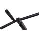 21. WOODEN AND METAL GYMNASTIC WALL BAR WITH BENCHK 221B