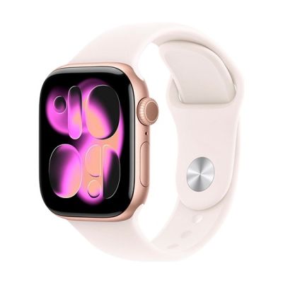 3. Apple Watch Series 11 (2025) GPS 42mm Rose Gold Aluminum Case with Sport Band S/M - Light Blush