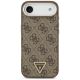 3. Guess 4G Triangle Logo MagSafe Case for iPhone Air Brown - Gold