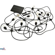 SOLAR GARDEN GARLAND LED BEMKO SOLBEE 3W 3000K 10PCS 10M IP65 BLACK C83-SOB-003BL-3K