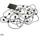 SOLAR GARDEN GARLAND LED BEMKO SOLBEE 3W 3000K 10PCS 10M IP65 BLACK C83-SOB-003BL-3K