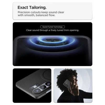 13. Spigen AirSkin Aramid Mag MagSafe Case for Samsung Galaxy S26 Ultra - Black