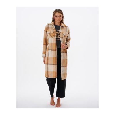 7. RIP CURL Breeze Check Jacket camel