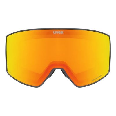 2. Uvex scenic FM ski goggles for winter sports, black, men, red, spherical lens