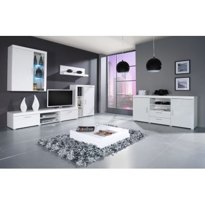 3. SAMBA hanging display cabinet (Unit 4) white/white gloss