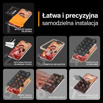 12. PanzerGlass Ultra-Wide Fit Privacy Tempered Glass with Positioner for iPhone 15 Pro