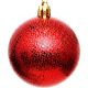 50. DECORATIVE PLASTIC BALL 6CM SET 35 PCS RED