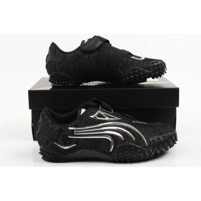 9. Puma Mostro Metallic women's sports shoes black with Velcro fashionable